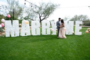 Marry Me Balloon Mosaic Balloon Decor