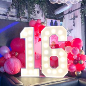 Sweet 16 Large 4 foot Lighted Marquee Numbers in Phoenix