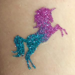 Unicorn Glitter Tattoo