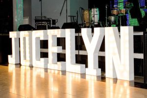 Large 4 foot Lighted Marquee Letters for parties in Paradise Valley