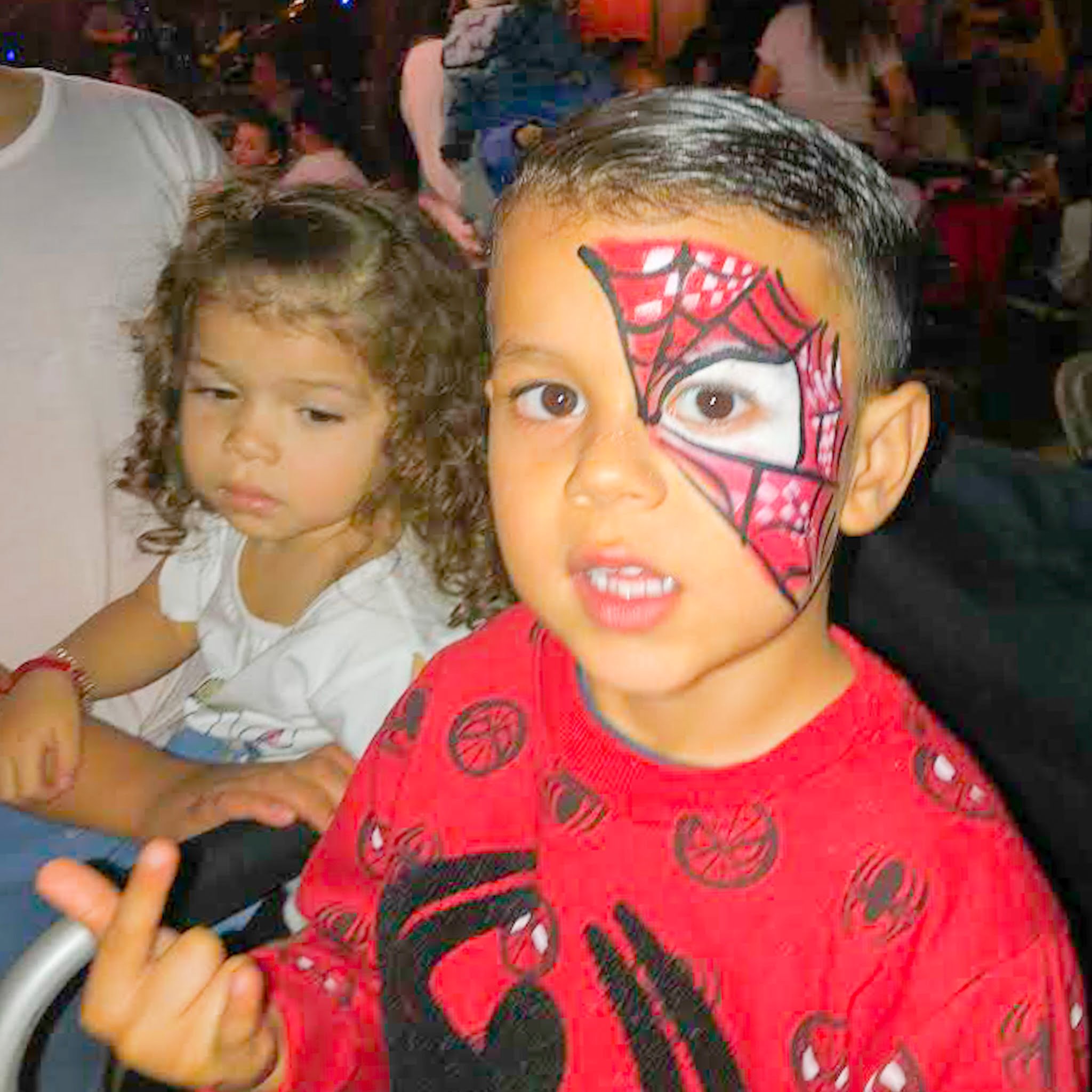 Spiderman Face Paint for boys